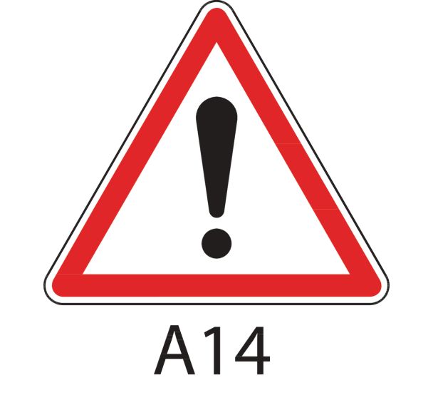 Panneau de signalisation de danger - A14 - Autres dangers