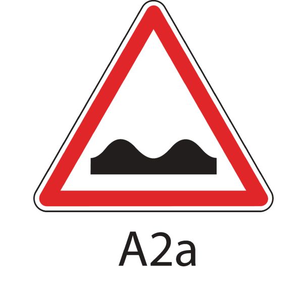 Panneau de signalisation de danger - A2a - Cassis ou dos d'âne