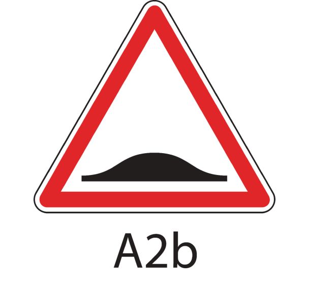 Panneau de signalisation de danger - A2b - Ralentisseur de type dos d'âne
