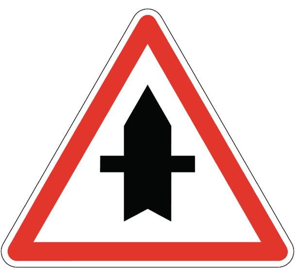 Panneau de signalisation de danger - AB2 - Priorité ponctuelle