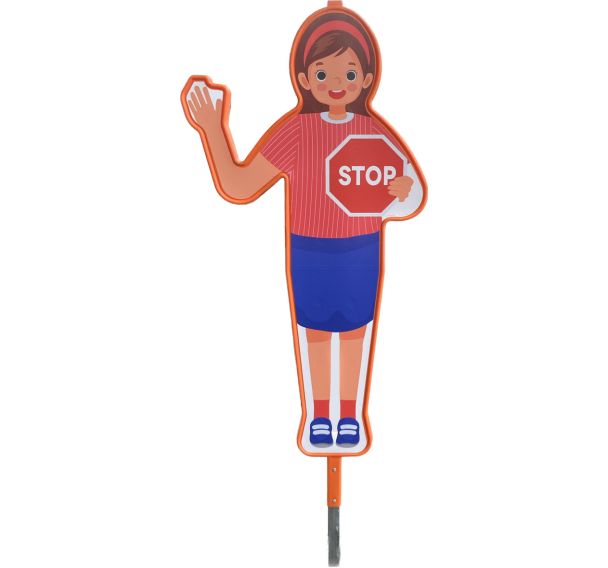 Panneau de signalisation école fille - 155x75cm