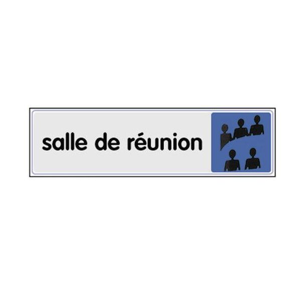 Panneau de signalisation en plexiglas - Salle de réunion