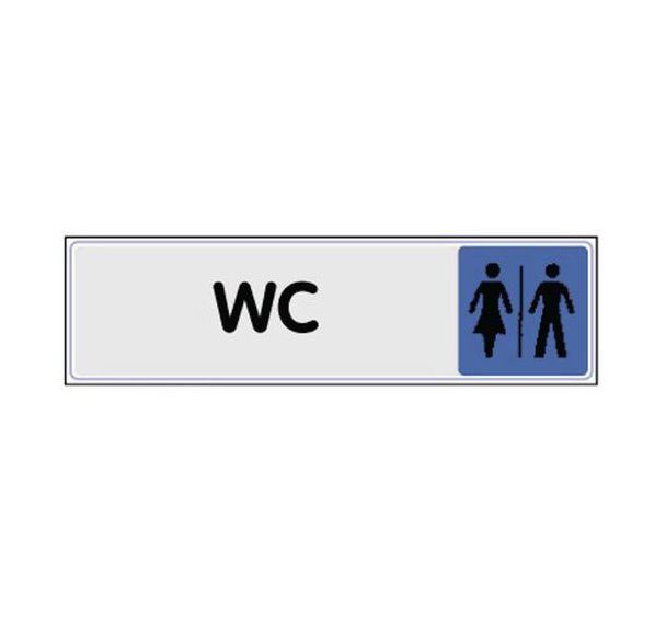 Panneau de signalisation en plexiglas - WC