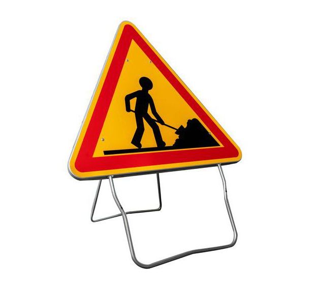 Panneau de signalisation temporaire AK5 Travaux - Lacroix