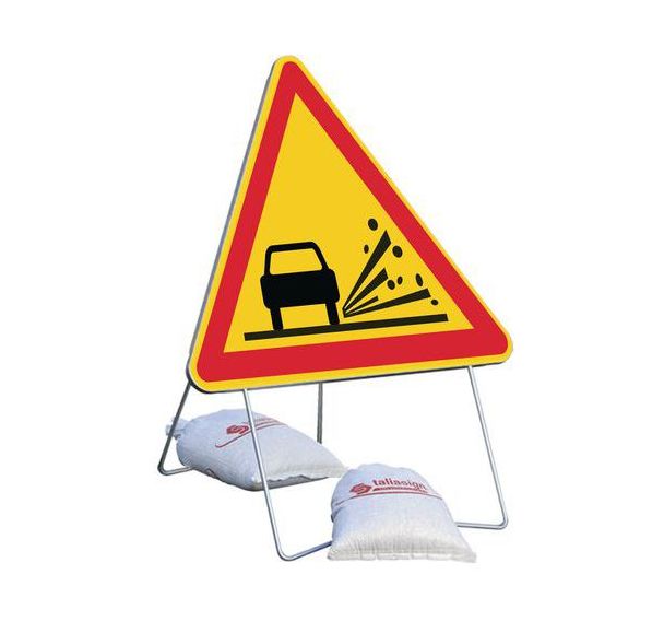 Panneau de signalisation temporaire de chantier - AK22 - Graviers