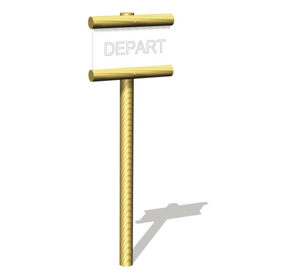 Panneau départ