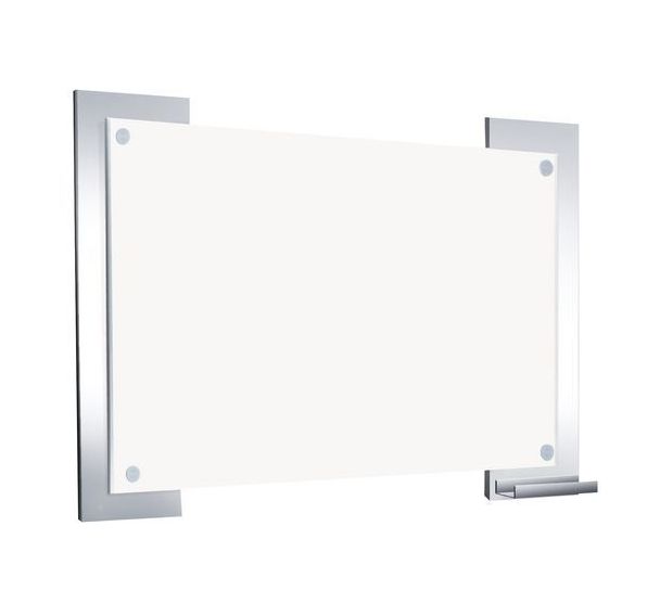 Panneau d'informations Look - H:84 cm x L: 106 cm - Argent