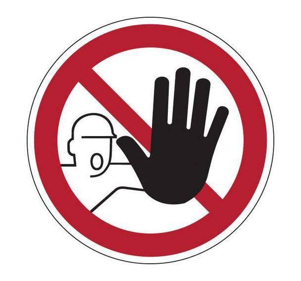 Panneau d'interdiction - Accès interdit aux personnes non-autorisées'' - Rigide''