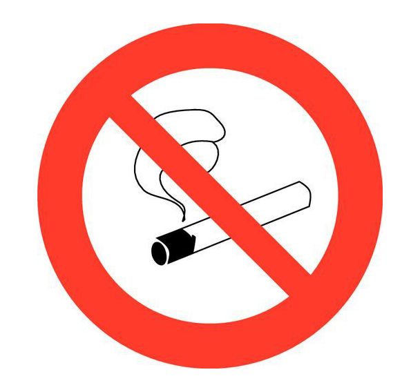 Panneau d'interdiction - ''Défense de fumer'' - Adhésif