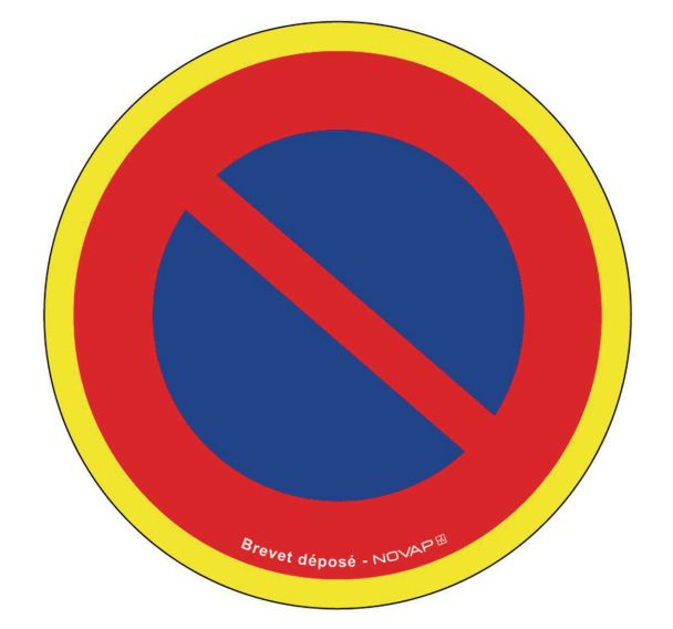 Panneau d'interdiction haute visibilité - Défense stationner - Rigide - Novap