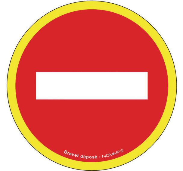 Panneau d'interdiction haute visibilité - Sens interdit - Rigide - Novap