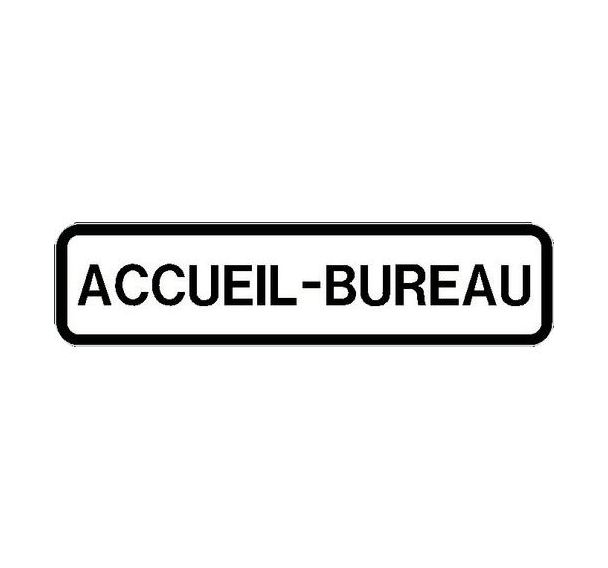 Panneau directionnel grande hauteur standard - Accueil-bureau - Longueur 1000 mm