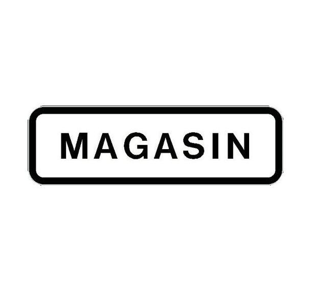 Panneau directionnel grande hauteur standard - Magasin - Longueur 800 mm