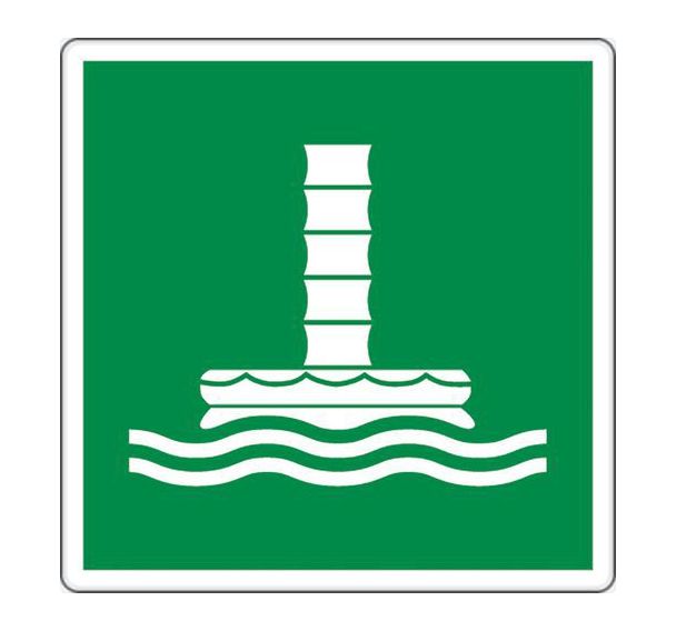 Panneau évacuation - Conduit évacuation en mer - Aluminium