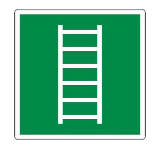 Panneau évacuation - Echelle évacuation - Aluminium, Largeur : 120 mm