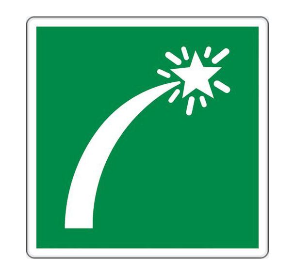 Panneau évacuation - Fusée signalisation - Aluminium