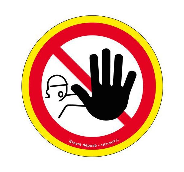 Panneau haute visibilité - Interdit de franchir le signal
