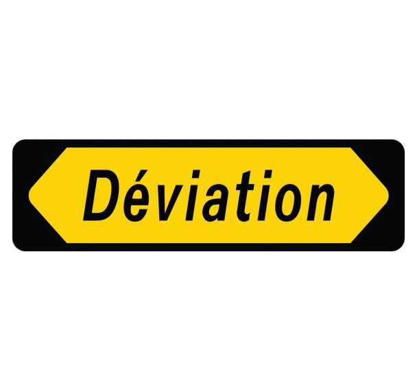 Panneau indication de déviation type KD22