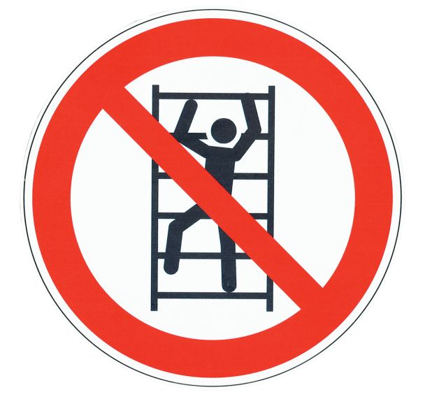 Panneau interdiction- Défense de grimper- Aluminium - 200mm