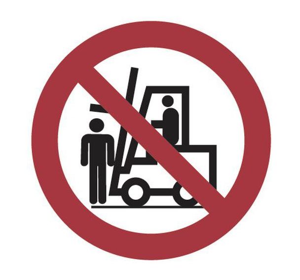 Panneau interdiction - Défense de s'arrêter sous les fourches - Aluminium