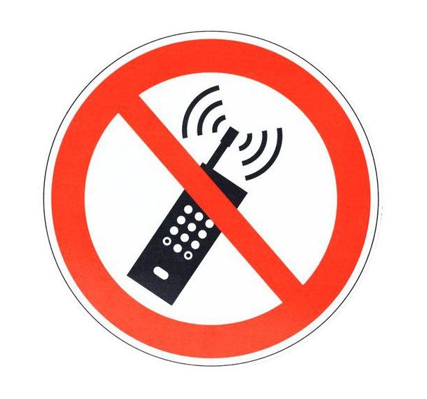 Panneau interdiction Activer téléphones aluminium - Manutan Expert