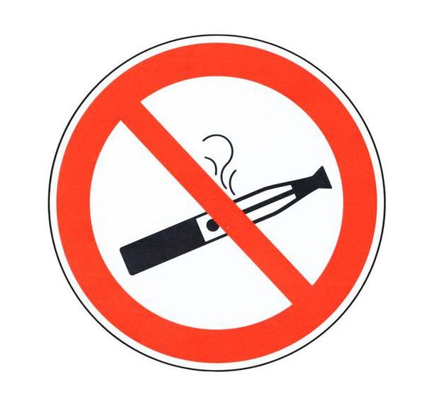 Panneau interdiction Interdit de vapoter Aluminium 200 mm