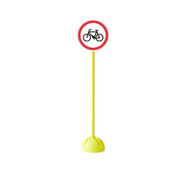 Panneau ''interdit aux vélos''
