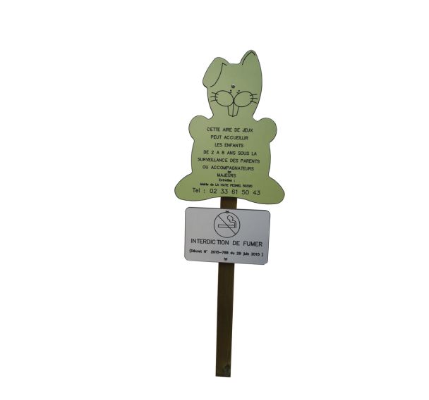 Panneau lapin en  Stratifié