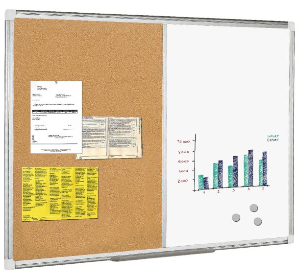 Panneau mixte - Émail et liège