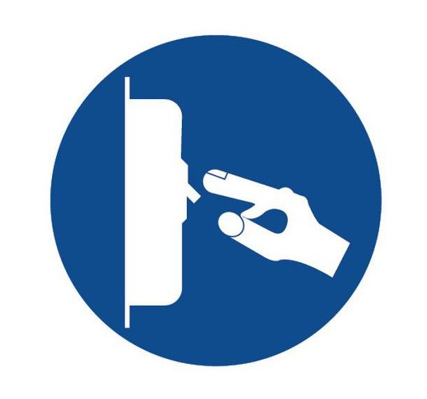 Panneau obligation - Couper le courant - Aluminium