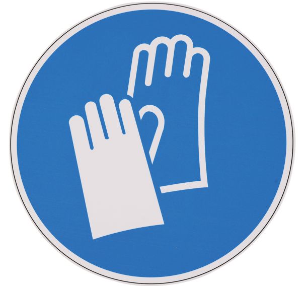 Panneau obligation - Gants de protection - Aluminium - Manutan Expert