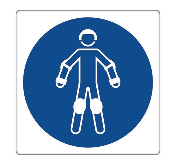 Panneau obligation - Port protections de roller - Aluminium