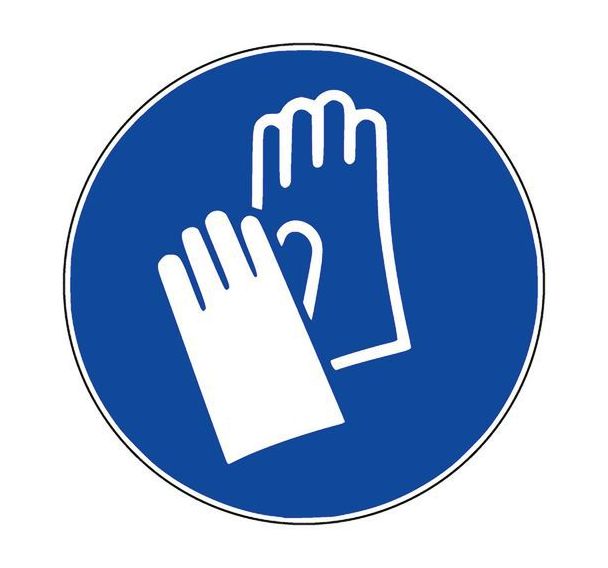Panneau obligation Gants de protection Adhésif - Manutan Expert