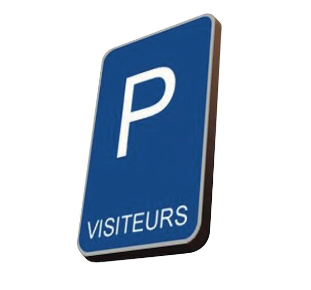 Panneau parking visiteurs