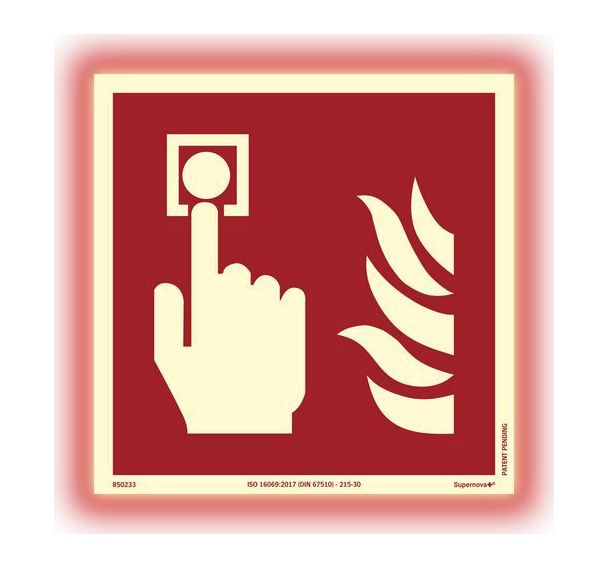 Panneau photoluminescent - Point d'appel incendie - Supernova+®