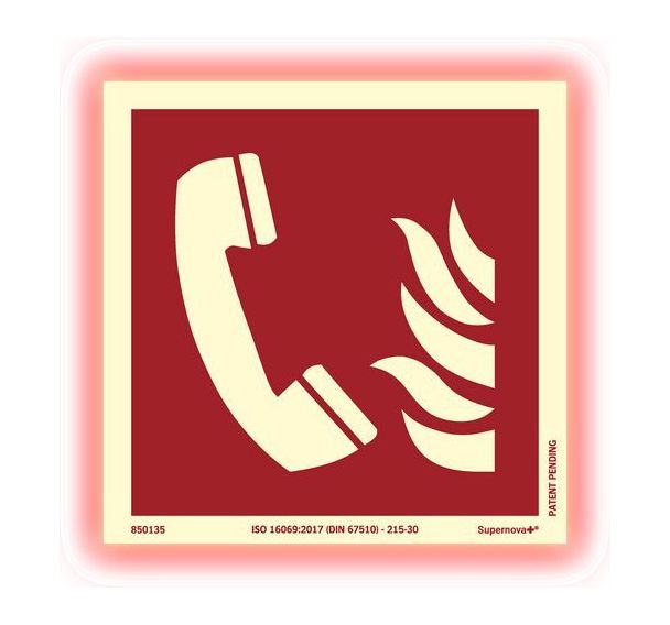 Panneau photoluminescent - Tel alarme incendie - Supernova+®