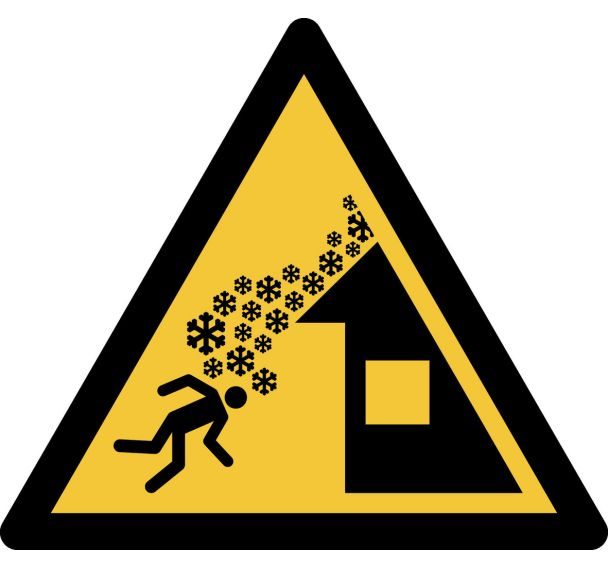 Panneau pictogramme Avalanche De Toit - Djois Made By Tarifold