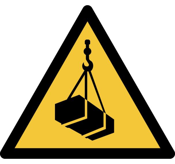 Panneau pictogramme Charge Suspendue - Djois Made By Tarifold