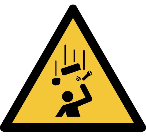 Panneau pictogramme Chute D'Objets - Djois Made By Tarifold