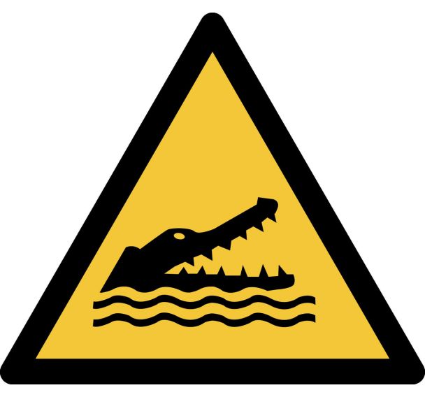 Panneau pictogramme Crocodiles - Djois Made By Tarifold