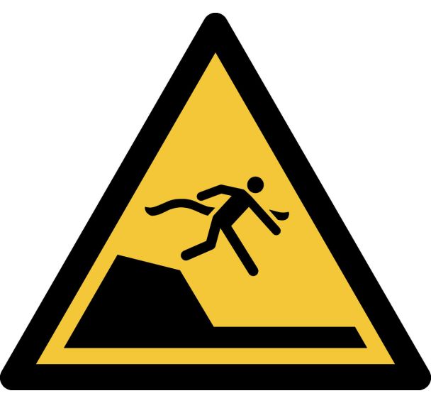 Panneau pictogramme Descente Soudaine - Djois Made By Tarifold
