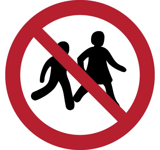 Panneau pictogramme Enfants non autorises - Djois Made By Tarifold