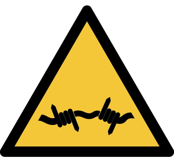 Panneau pictogramme Fil Barbele - Djois Made By Tarifold
