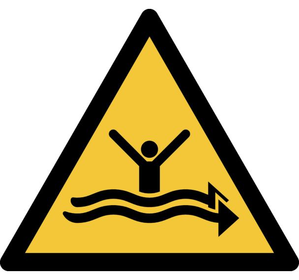 Panneau pictogramme Fort Courant - Djois Made By Tarifold
