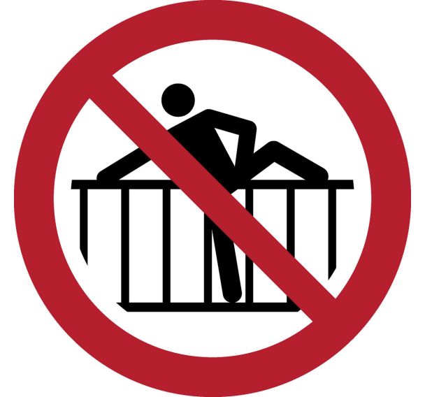 Panneau Interdiction d'escalader la cloture - Djois Made By Tarifold