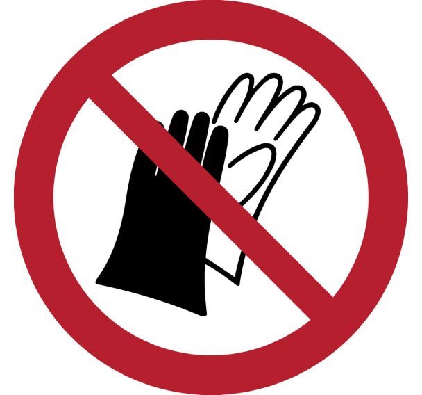 Panneau Interdiction de porter des gants - Djois Made By Tarifold