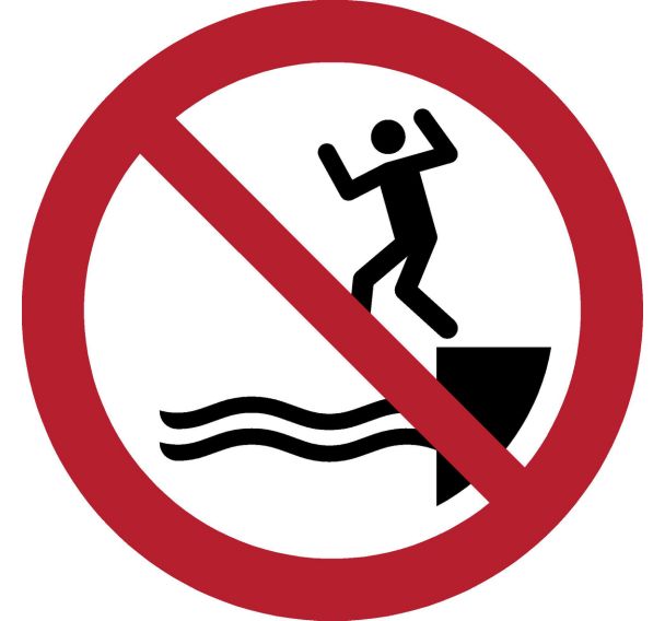 Panneau Interdiction de sauter dans l'eau - Djois Made By Tarifold