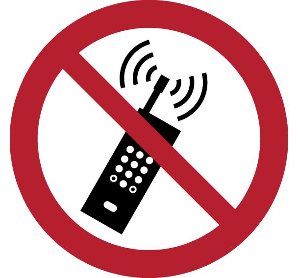 Panneau picto Interdiction de telephoner - Djois Made By Tarifold