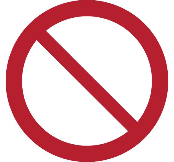 Panneau pictogramme Interdiction generale - Djois Made By Tarifold