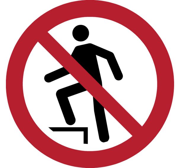 Panneau pictogramme Interdit de monter a bord - Djois Made By Tarifold